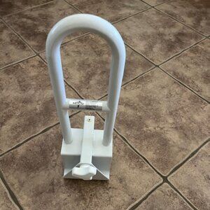 Medline Bathtub Safety Grab Bar, clamps to side of tub.